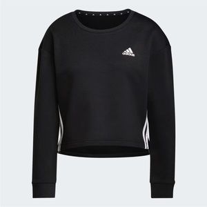 adidas Black Sweatshirt with White Accents